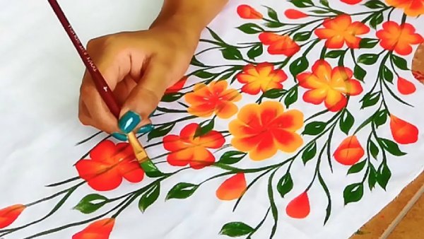 نقاشی روی پارچه