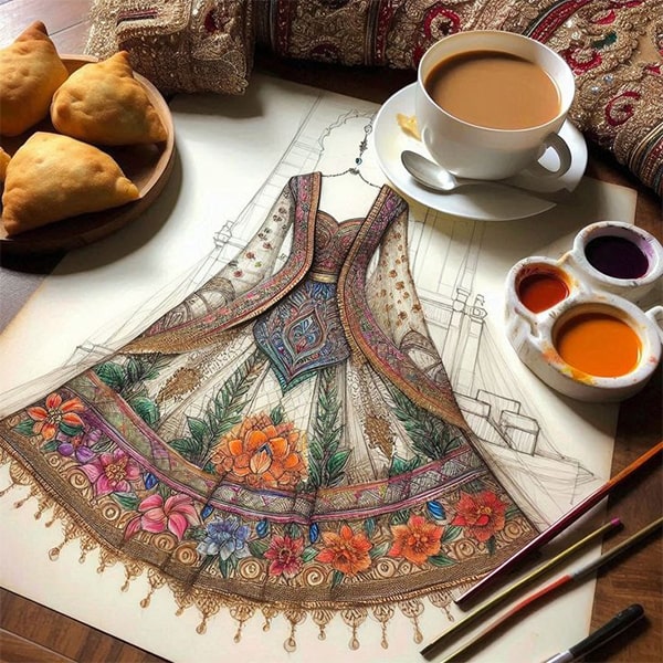 طراحی لباس سنتی