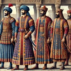 طراحی لباس هخامنشیان