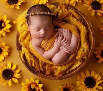عکاسی نوزاد دختر