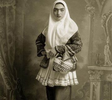 طراحی لباس قاجاری
